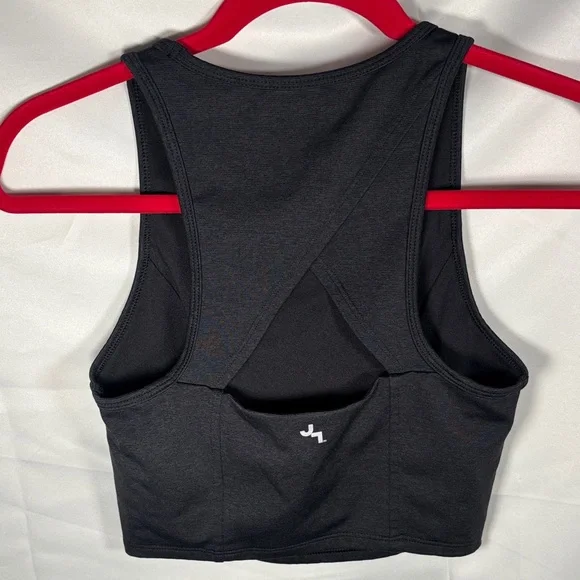 JoyLab Women's Charcoal Crop Top SZ M - Picture 3 of 4
